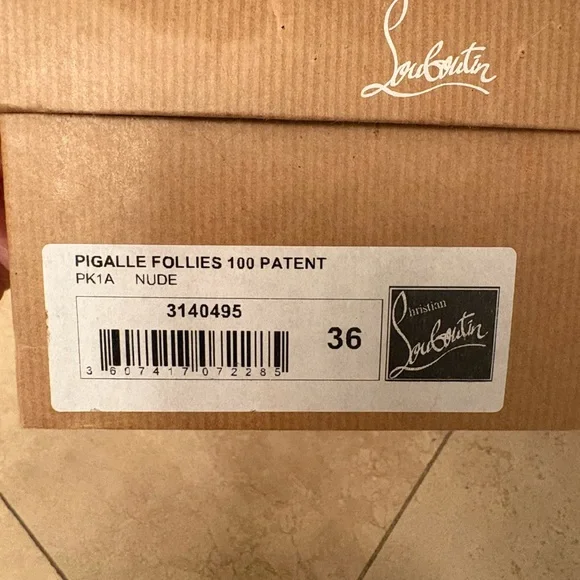 Christian Louboutin Beige Patent Heels